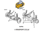 SuperPro - Front Upper Wishbone Bush Kit for 38mm Housing - Supra JZA80 - SPF1474K